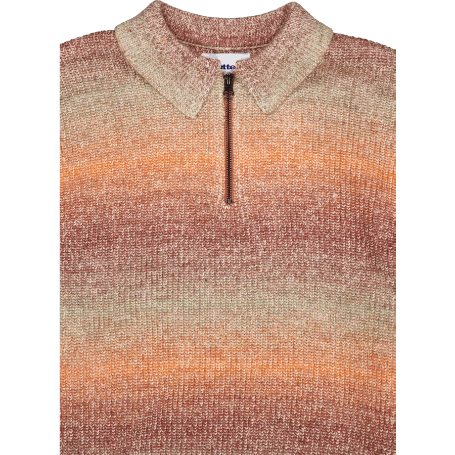 Polo a maglia con 1/4 di zip Beams Port