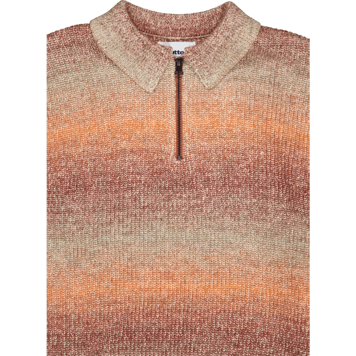 Polo a maglia con 1/4 di zip Beams Port