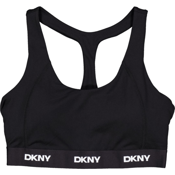 Logo Elastic Scoop Neck Racerb Black Logo Elastic Scoop Neck Racerb Black