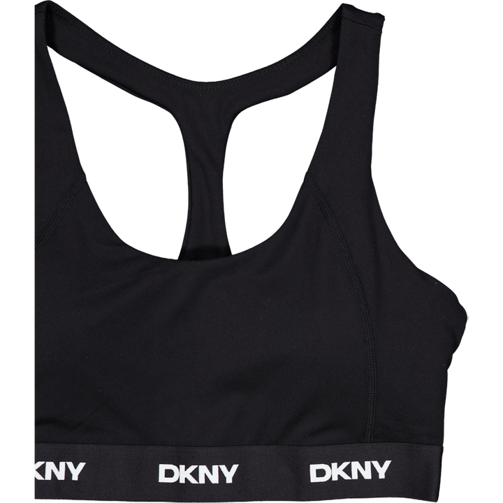 Logo Elastic Scoop Neck Racerb Black Logo Elastic Scoop Neck Racerb Black