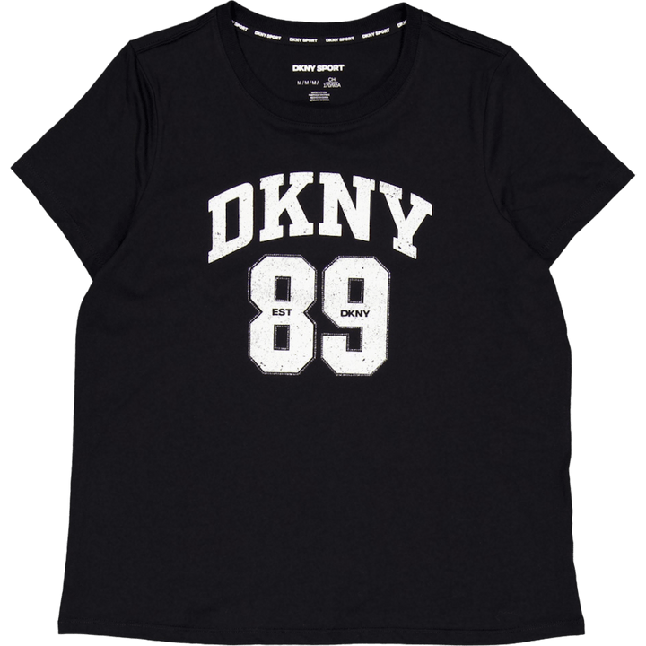 Dkny 89 Lg Crew Nk T Negro/eggnog