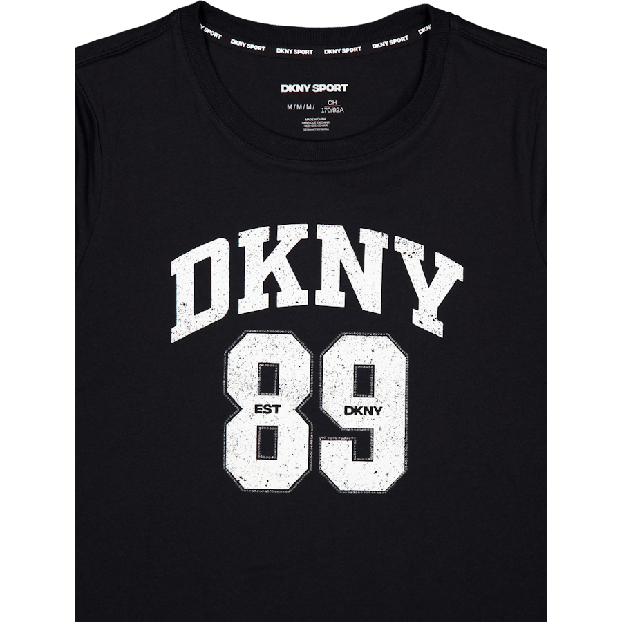 Dkny 89 Lg Crew Nk T Negro/eggnog
