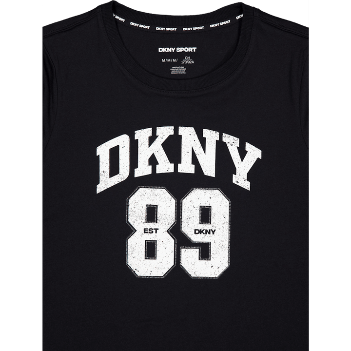 Dkny 89 Lg Crew Nk T Negro/eggnog