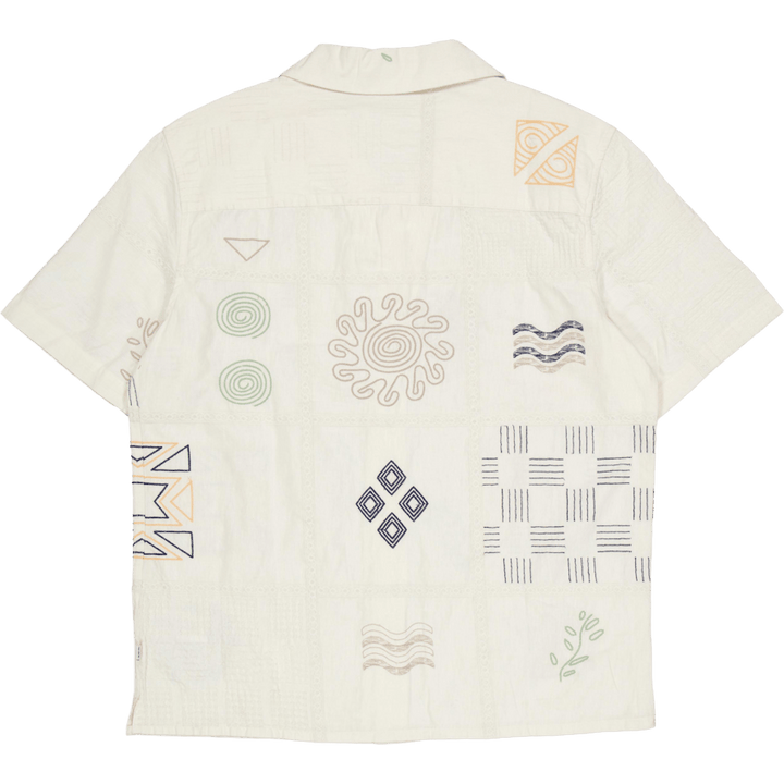 Didcot Ss Shirt Ecru / Multi