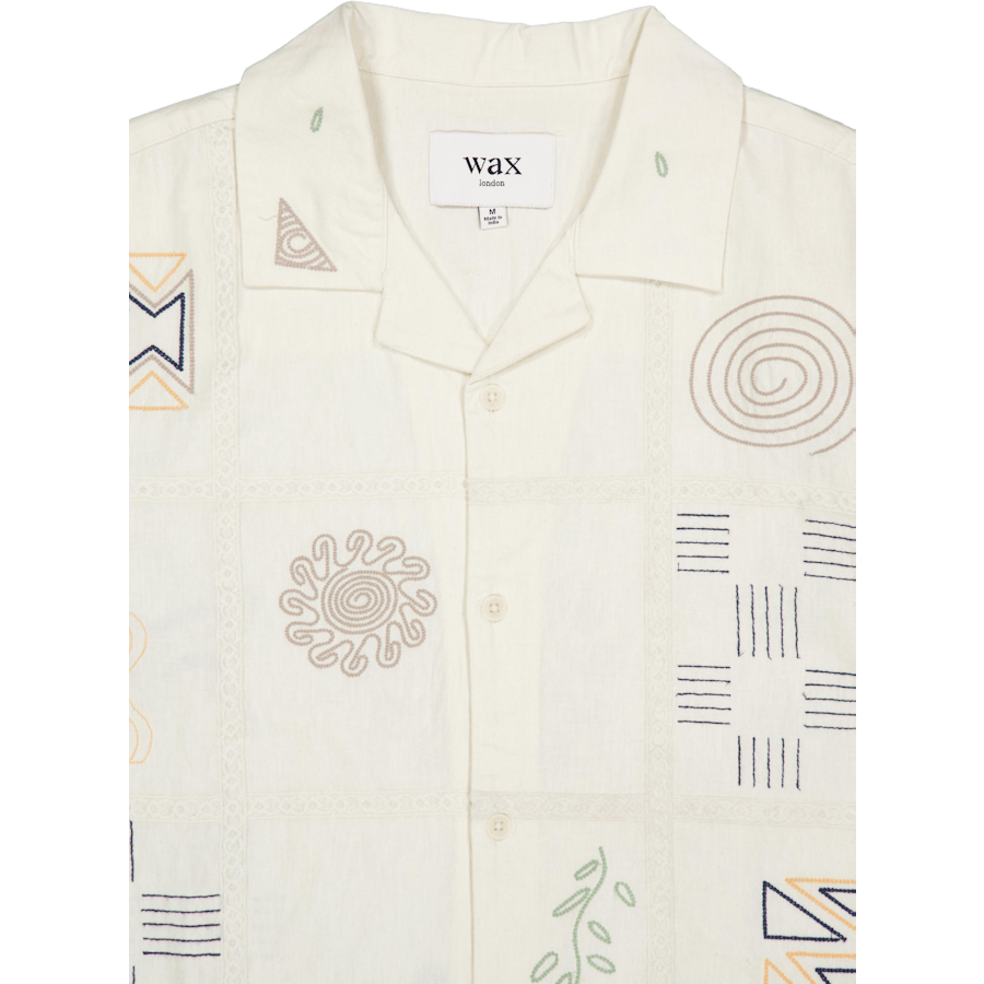 Didcot Ss Shirt Ecru / Multi