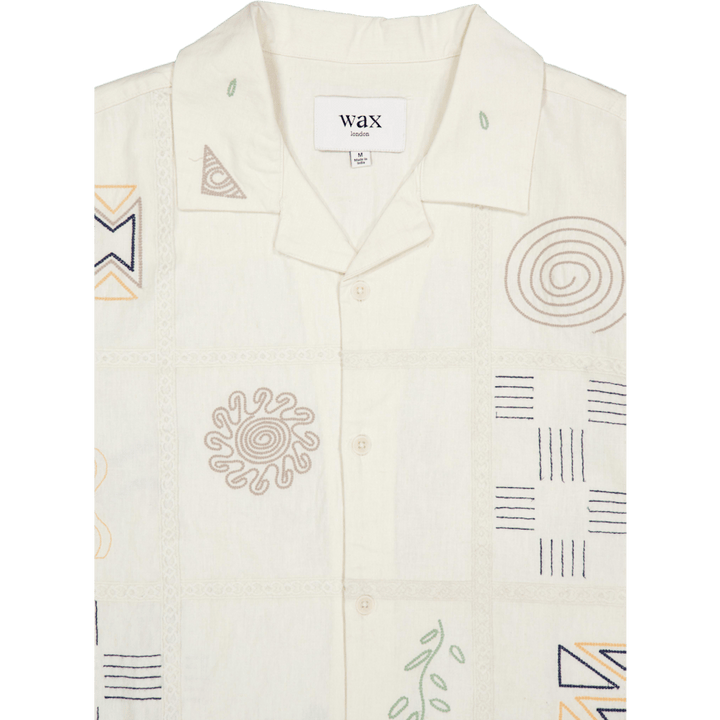 Didcot Ss Shirt Ecru / Multi