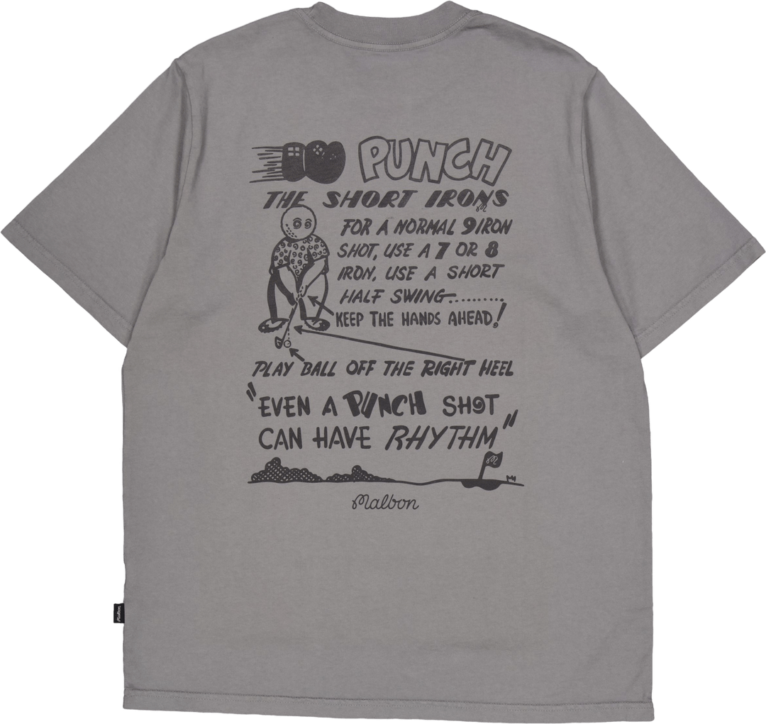 T-shirt Punch Shot Ss Gris anthracite