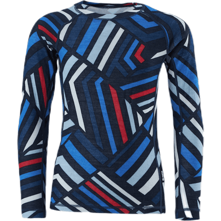 Taitoa Wool/Bambus Sinine/Punane