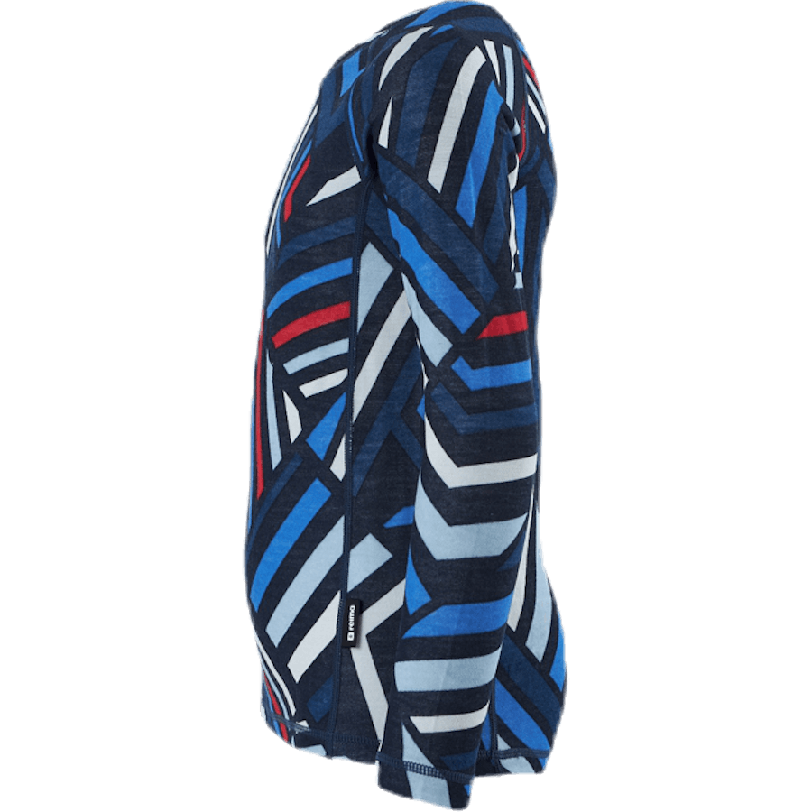 Taitoa Wool/Bambus Sinine/Punane