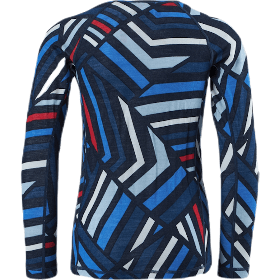 Taitoa Wool/Bambus Sinine/Punane