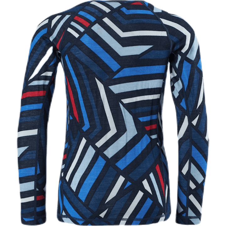 Taitoa Wool/Bambus Sinine/Punane