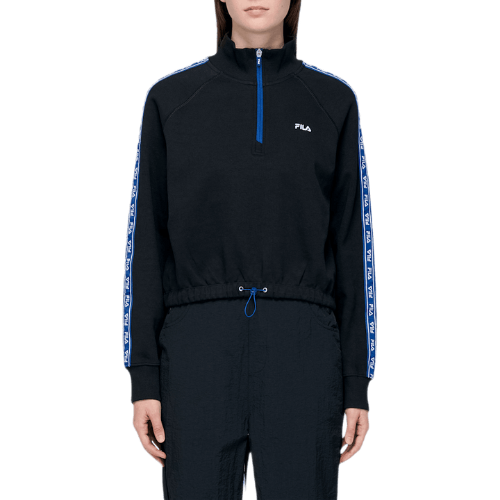 Ura Maglione con mezza zip nero