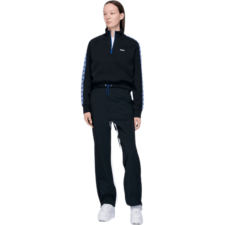 Ura Maglione con mezza zip nero