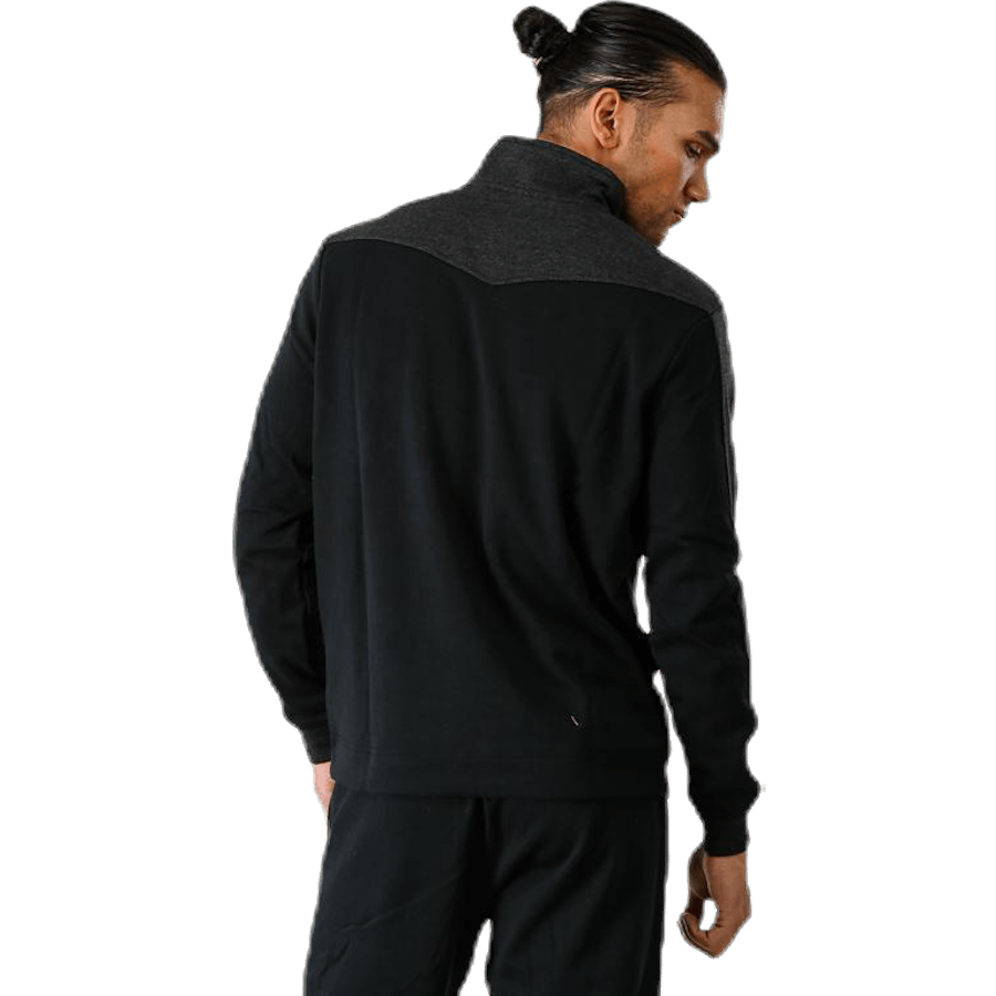 Pile Premium 1/4 di zip nero