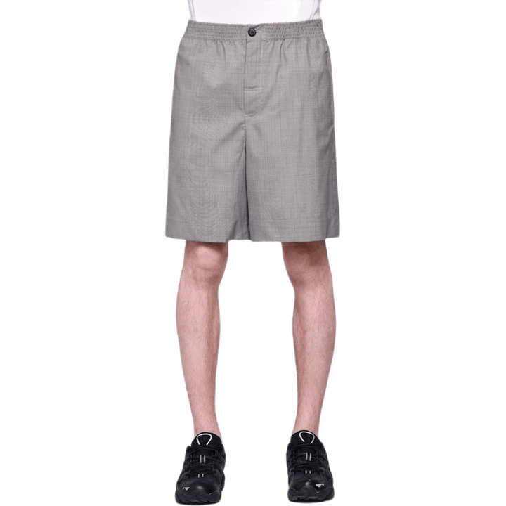 Short en mohair noir