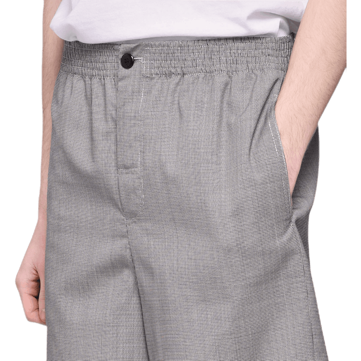 Short en mohair noir