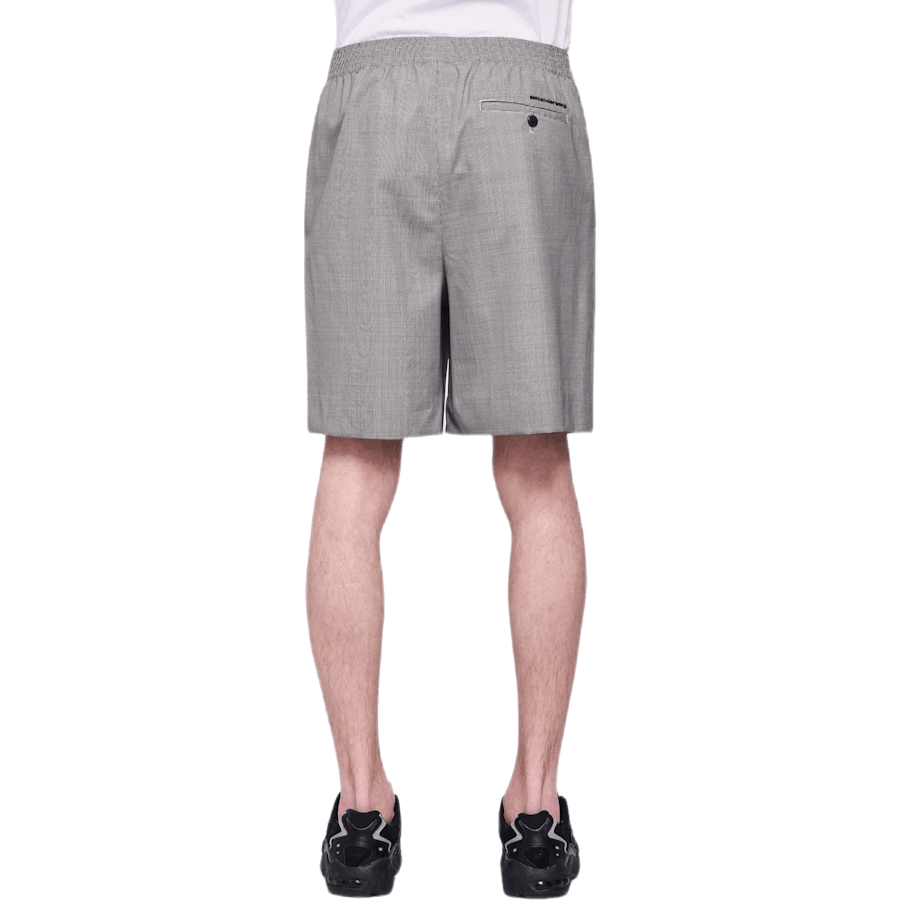 Short en mohair noir
