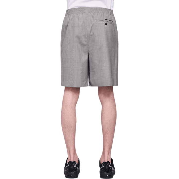 Short en mohair noir