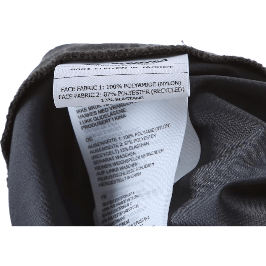 Veste Fløyen Noir/Gris