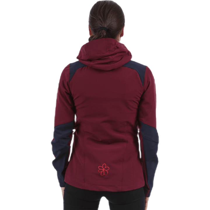 Veste d'alpinisme Cecilie Gris/Rouge