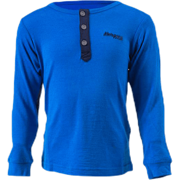 Myske Wool Kids Shirt Blue