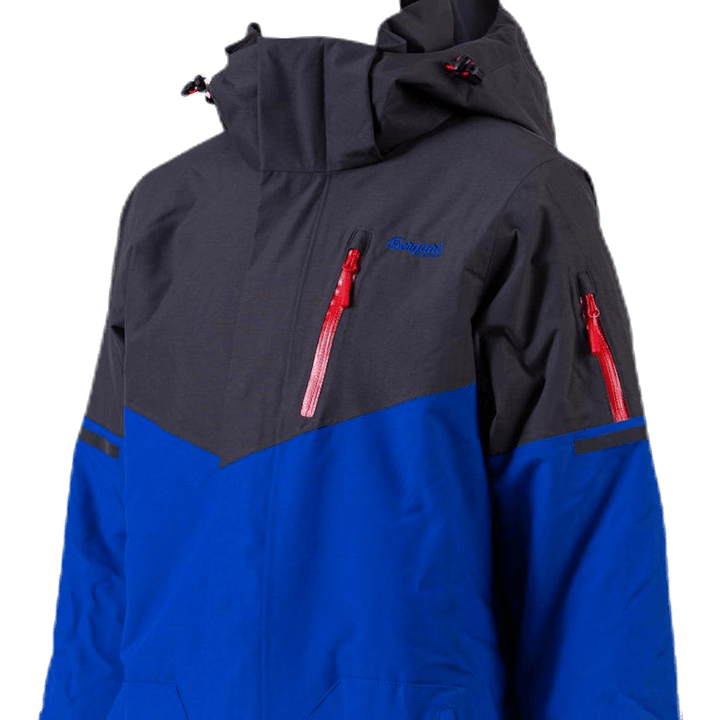 Veste isolante Knyken pour jeunes, bleu/gris