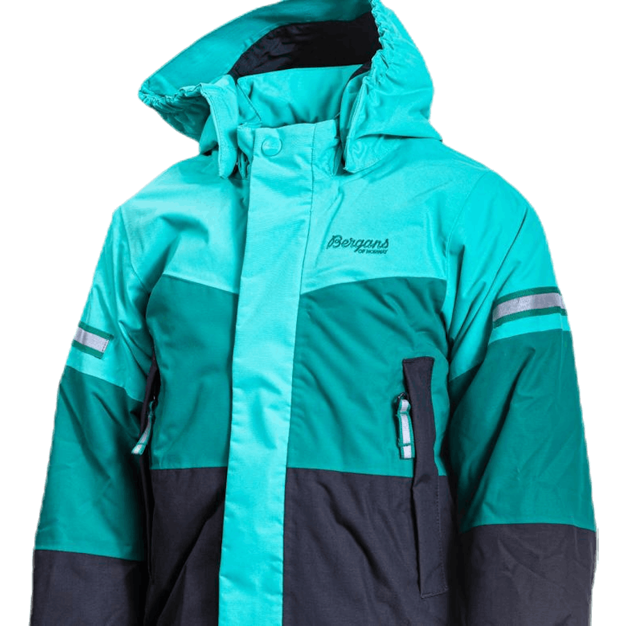 Detská zateplená bunda Lilletind Green/Grey