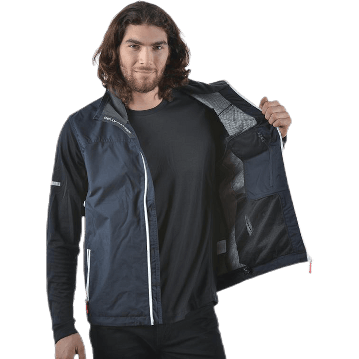 Gilet ras du cou bleu