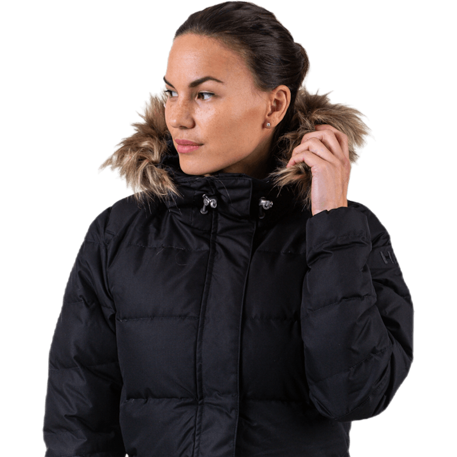Parka Aden en duvet noir