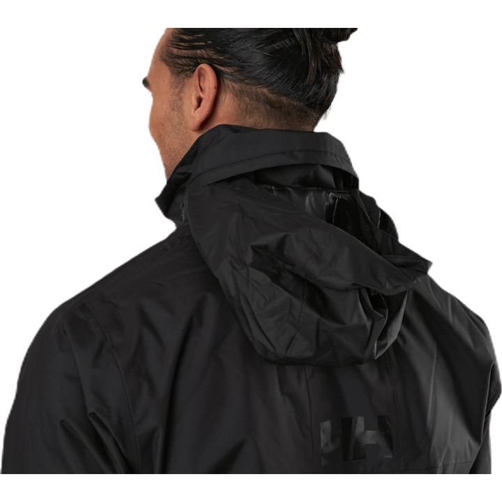 Veste intermédiaire à capuche Active noire