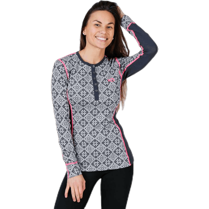Chemise à manches longues Rose noire
