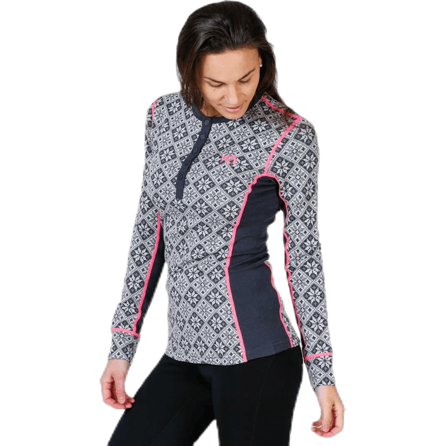Chemise à manches longues Rose noire