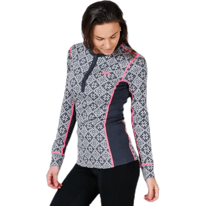 Chemise à manches longues Rose noire