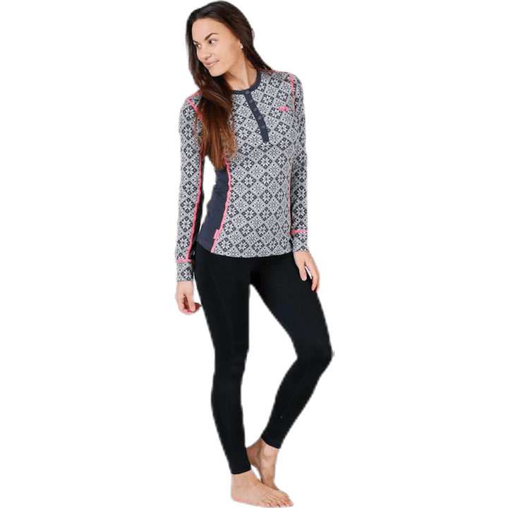 Chemise à manches longues Rose noire