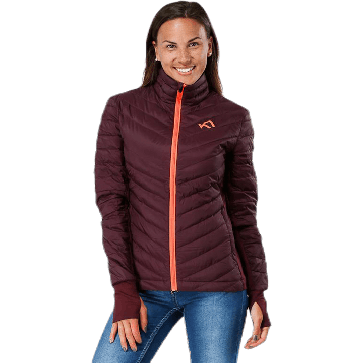 Tove Midlayer con zip integrale viola