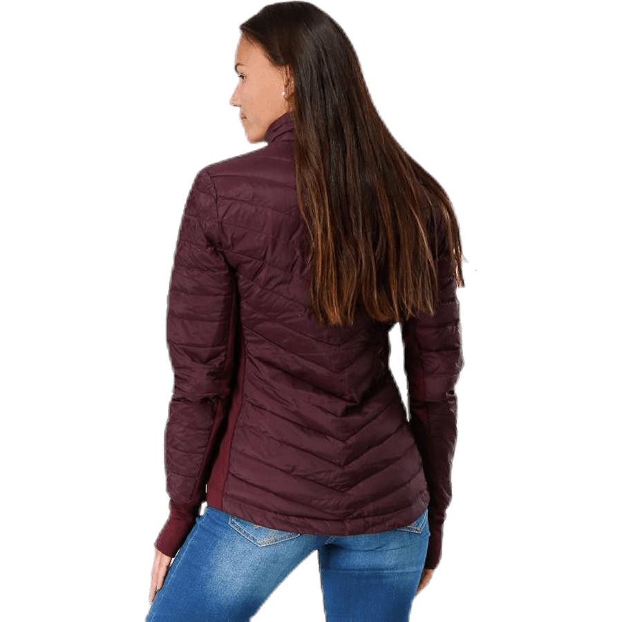 Tove Midlayer con zip integrale viola