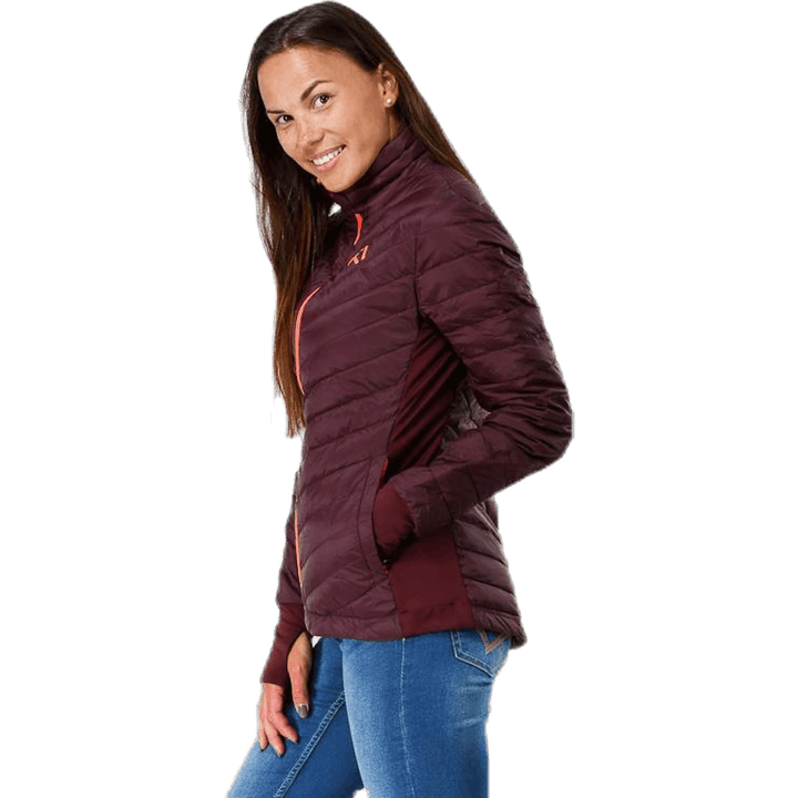 Tove Midlayer con zip integrale viola