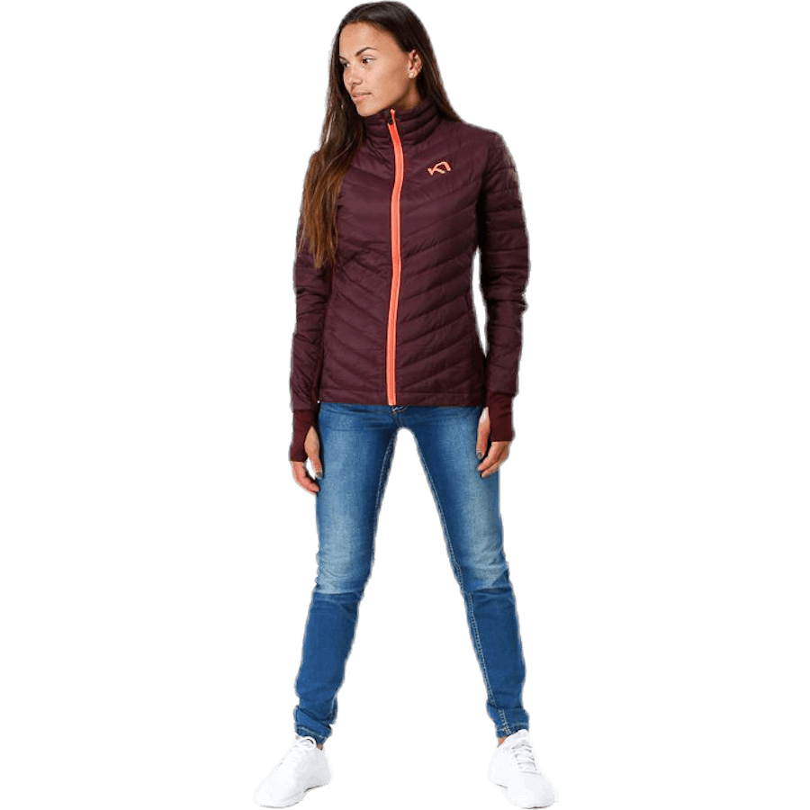 Tove Midlayer con zip integrale viola