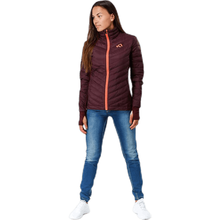 Tove Midlayer con zip integrale viola