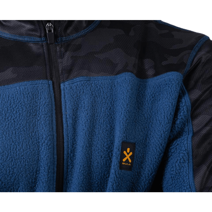 Veste polaire camouflage bleue