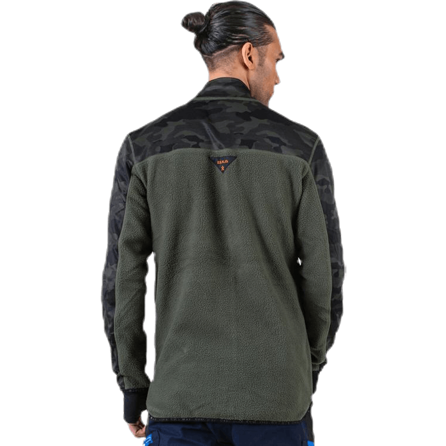 Camo Fleece Jacket Green