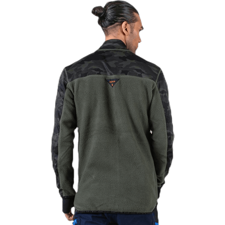 Camo Fleece Jacket Green