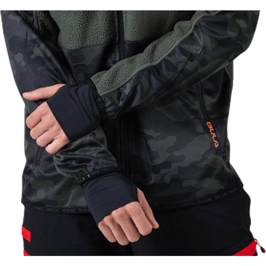 Camo Fleece Jacket Green