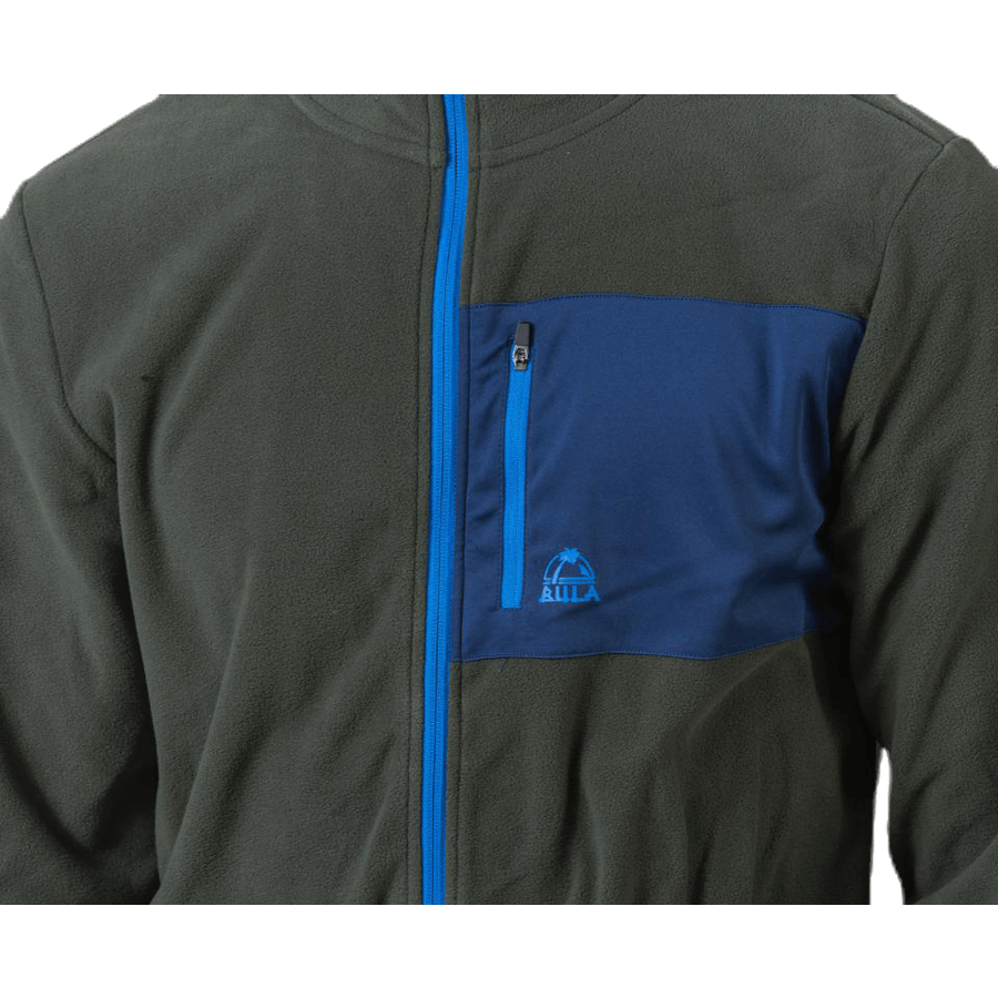 Fleecejacke olivgrün/blau