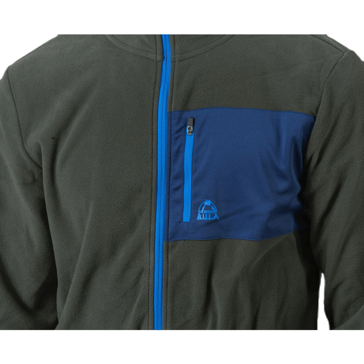 Fleecejacke olivgrün/blau