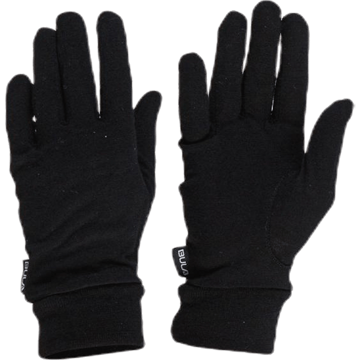 Wool Glove Liner Schwarz