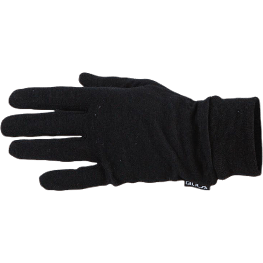 Wool Glove Liner Schwarz