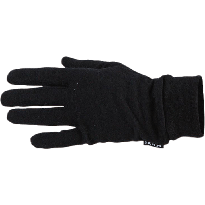 Wool Glove Liner Schwarz