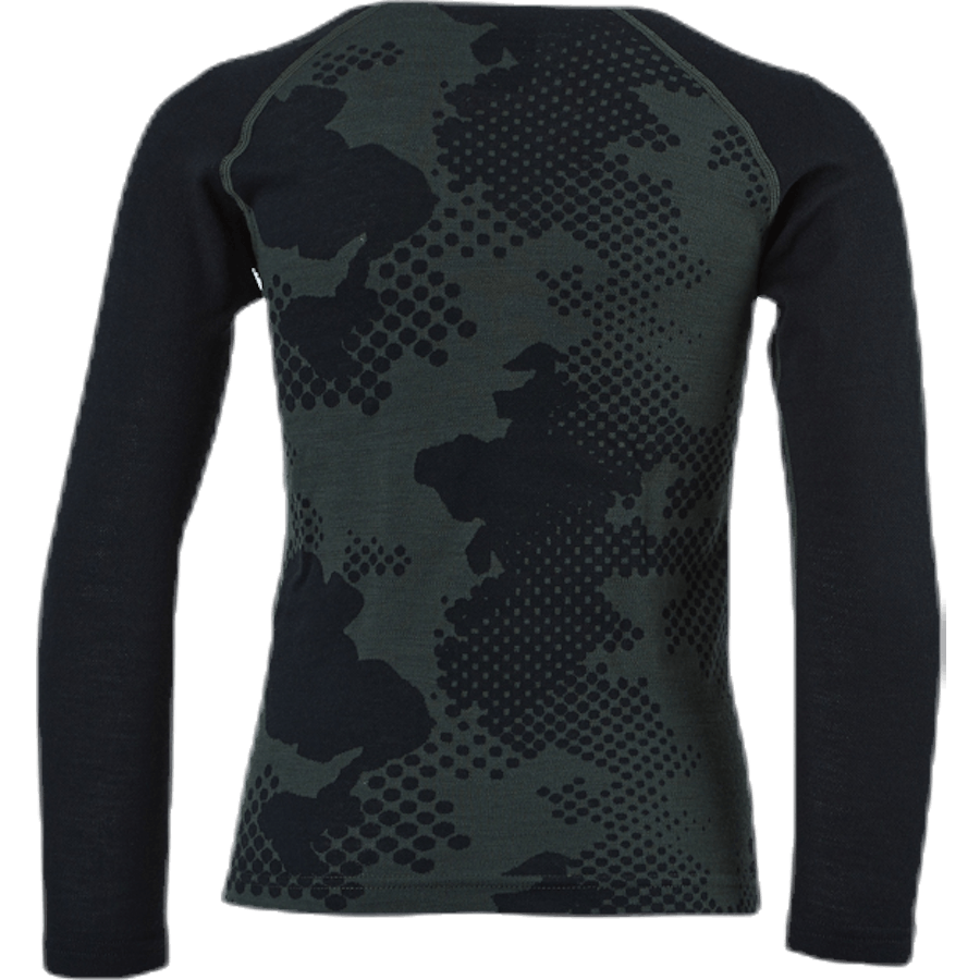 Junior Freeride Merino Wool Crew Verde