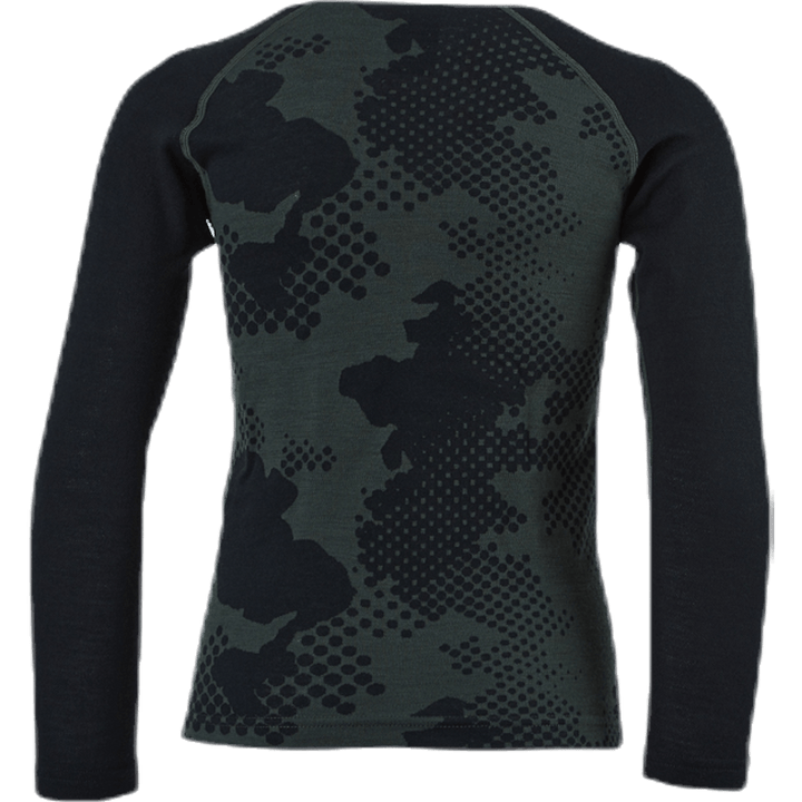 Junior Freeride Merino Wool Crew Verde